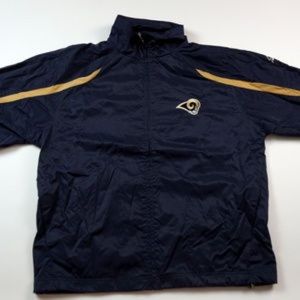 Los Angeles LA Rams Reebok NFL Lined Windbreaker